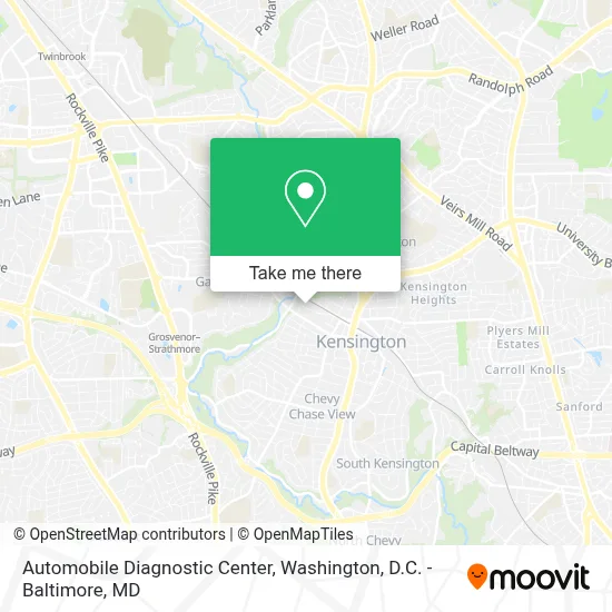 Automobile Diagnostic Center map