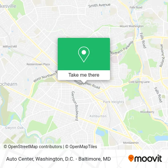Auto Center map