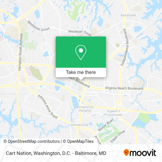 Cart Nation map