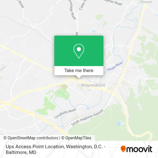 Ups Access Point Location map
