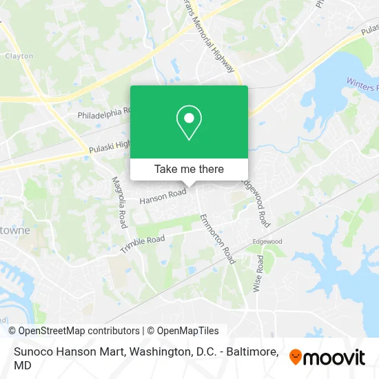 Sunoco Hanson Mart map