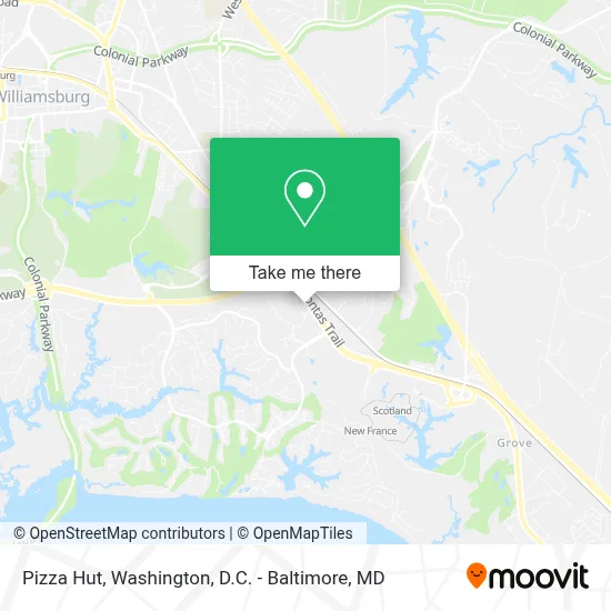 Pizza Hut map