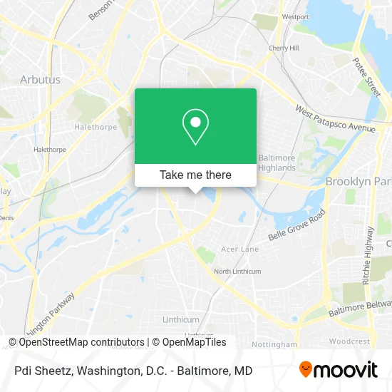 Pdi Sheetz map