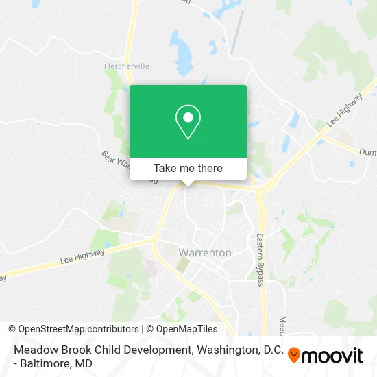 Meadow Brook Child Development map