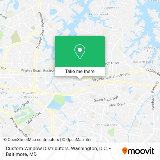 Custom Window Distributors map