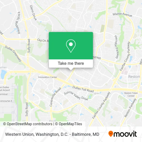 Western Union map