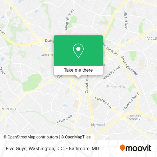 Five Guys map