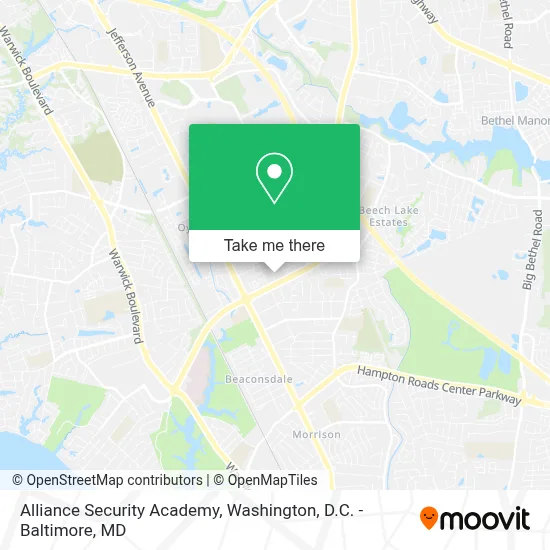Alliance Security Academy map