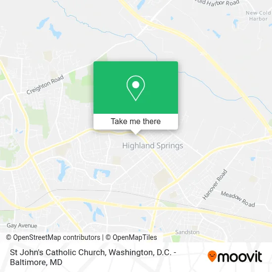 St John's Catholic Church map