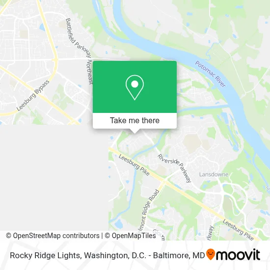 Rocky Ridge Lights map