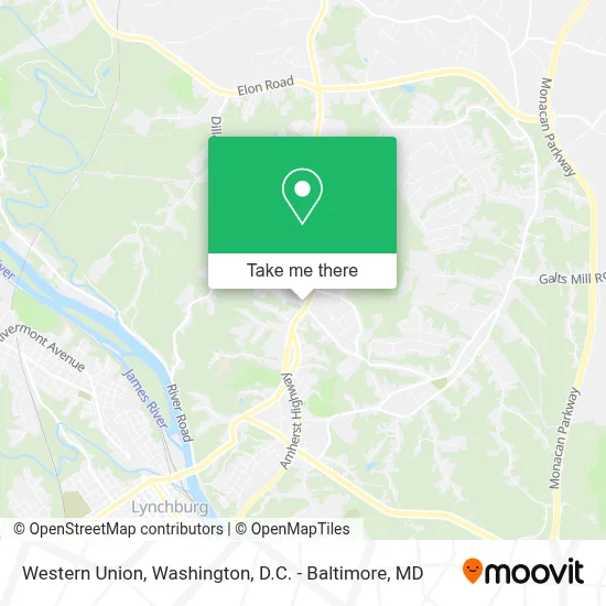 Western Union map