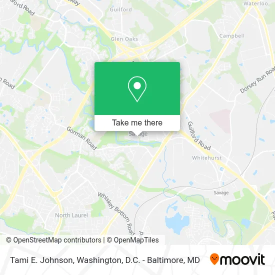 Tami E. Johnson map