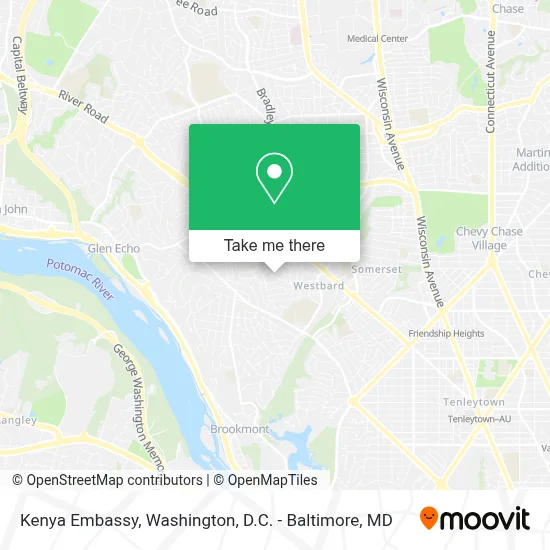 Kenya Embassy map