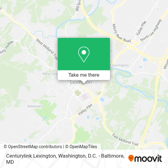 Centurylink Lexington map