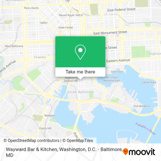 Wayward Bar & Kitchen map