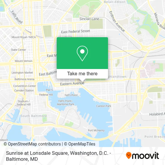 Sunrise at Lonsdale Square map