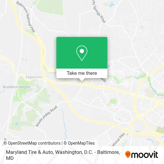 Maryland Tire & Auto map