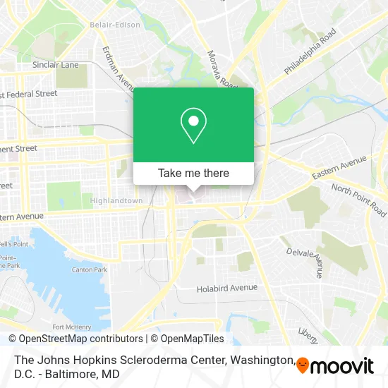 The Johns Hopkins Scleroderma Center map
