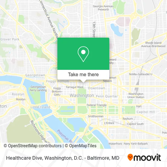 Healthcare Dive map