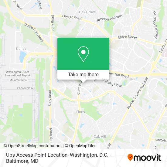 Ups Access Point Location map