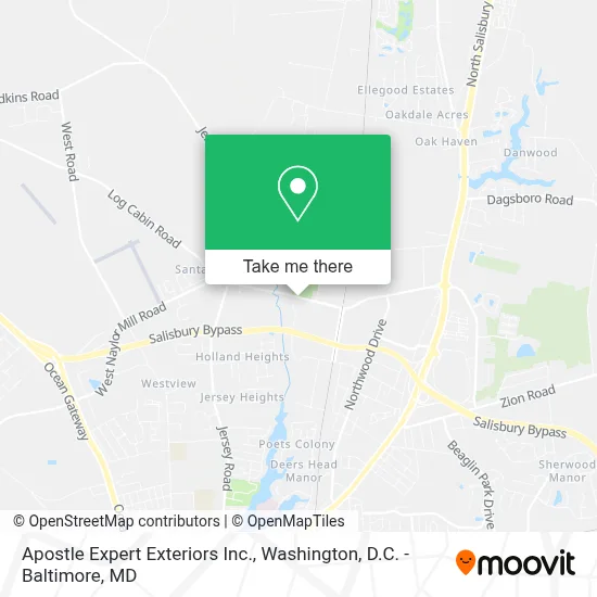 Apostle Expert Exteriors Inc. map