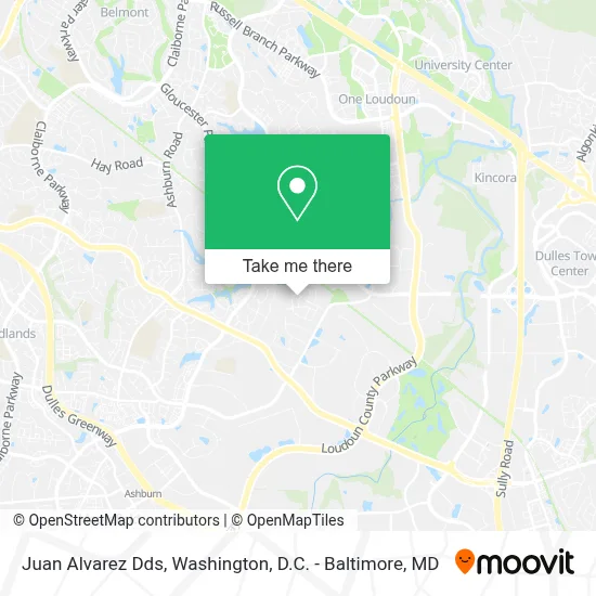 Juan Alvarez Dds map