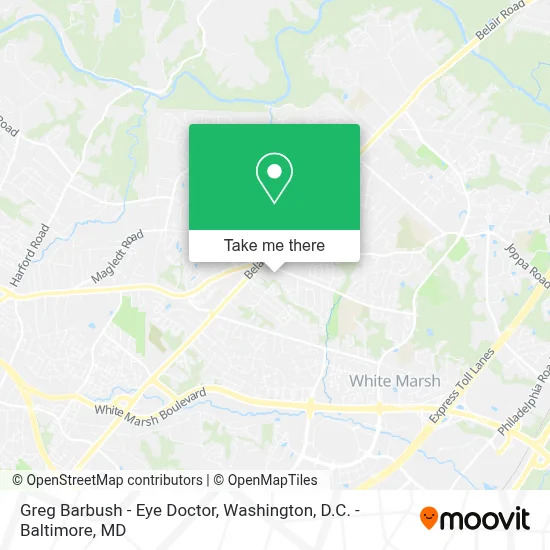 Greg Barbush - Eye Doctor map