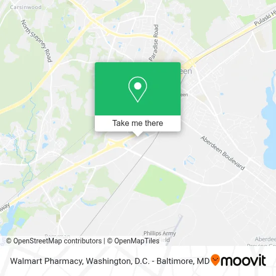 Walmart Pharmacy map