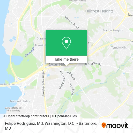 Felipe Rodriguez, Md map