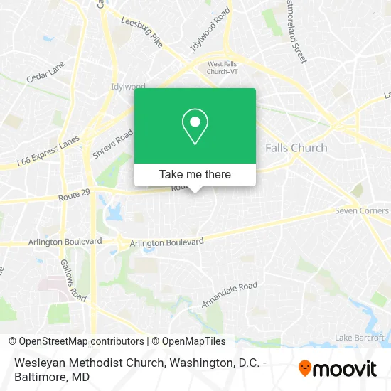 Wesleyan Methodist Church map