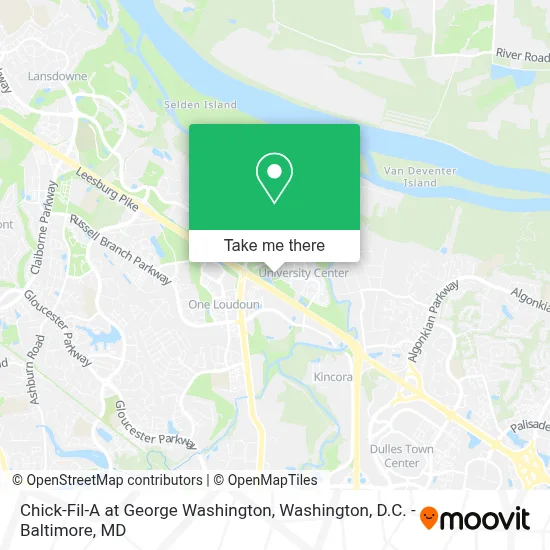Chick-Fil-A at George Washington map