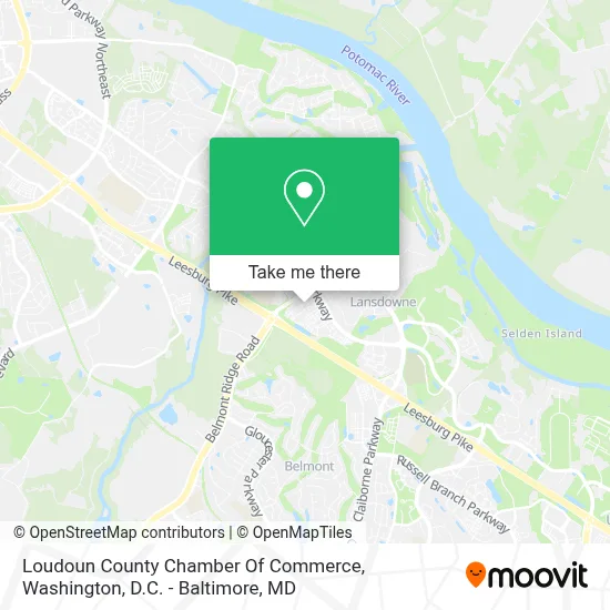 Loudoun County Chamber Of Commerce map