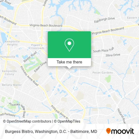 Burgess Bistro map