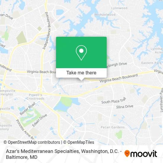 Azar's Mediterranean Specialties map