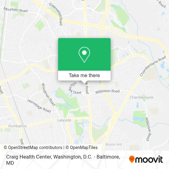 Craig Health Center map