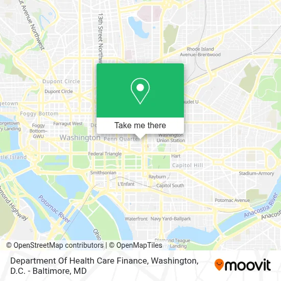 Department Of Health Care Finance map