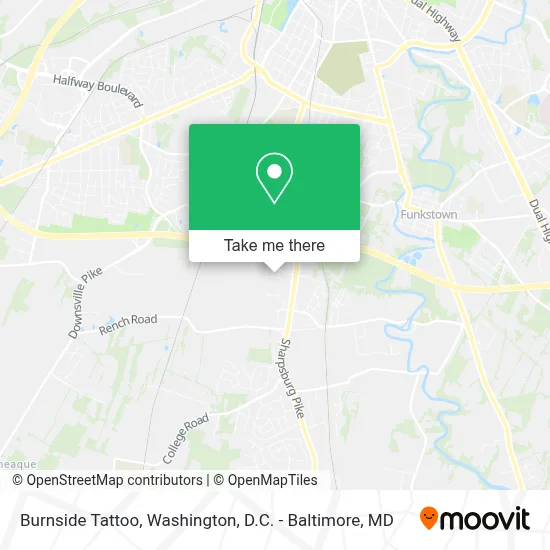 Burnside Tattoo map