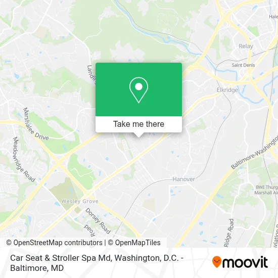 Car Seat & Stroller Spa Md map