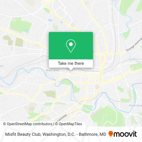 Misfit Beauty Club map