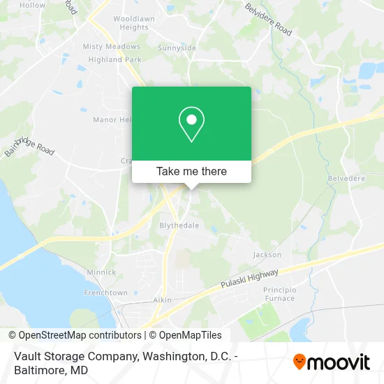 Vault Storage Company map
