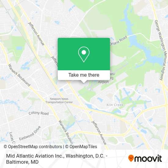 Mid Atlantic Aviation Inc. map