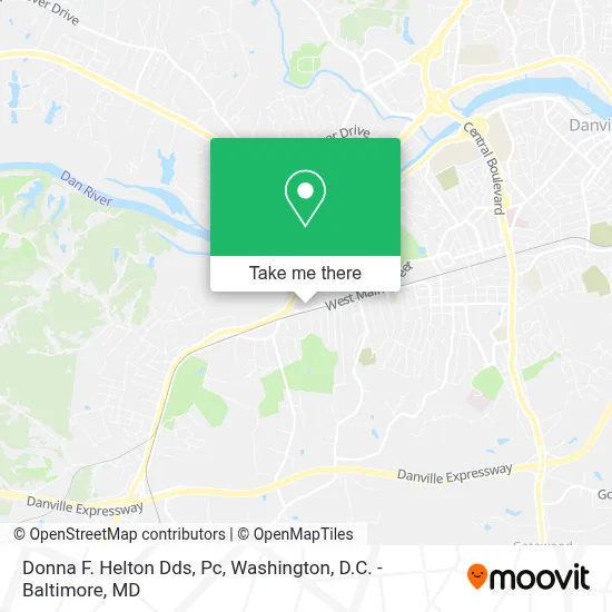 Donna F. Helton Dds, Pc map