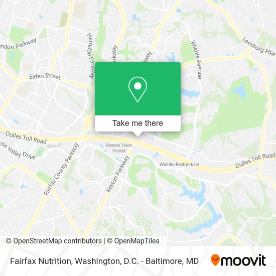 Fairfax Nutrition map