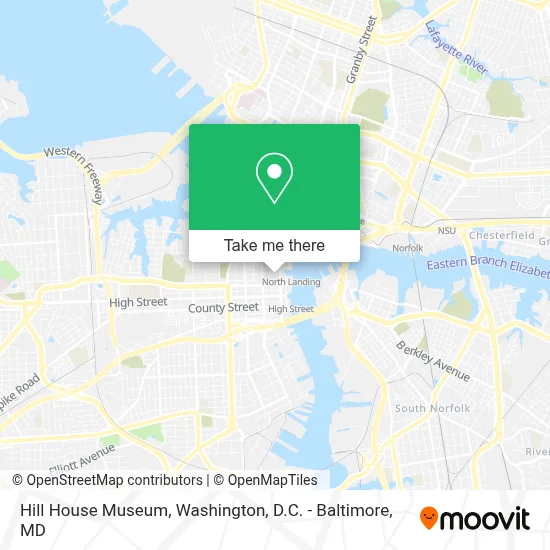 Hill House Museum map