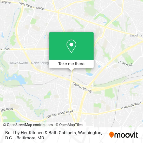 Built by Her Kitchen & Bath Cabinets map