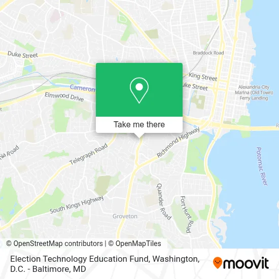 Election Technology Education Fund map