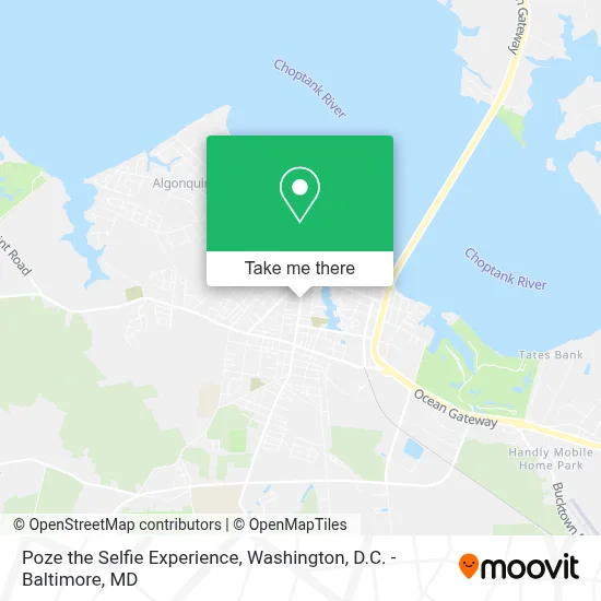 Poze the Selfie Experience map