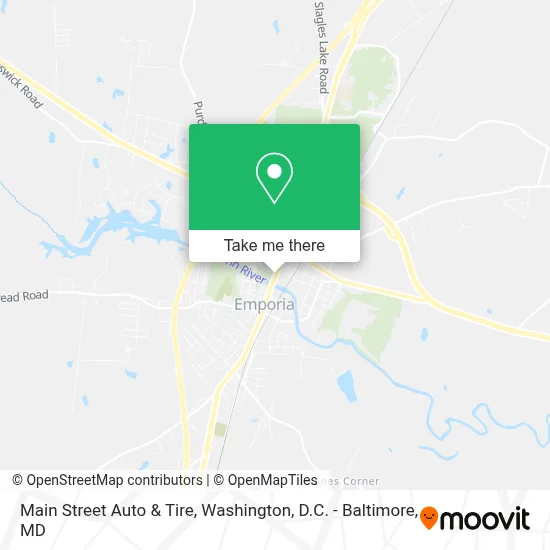Main Street Auto & Tire map