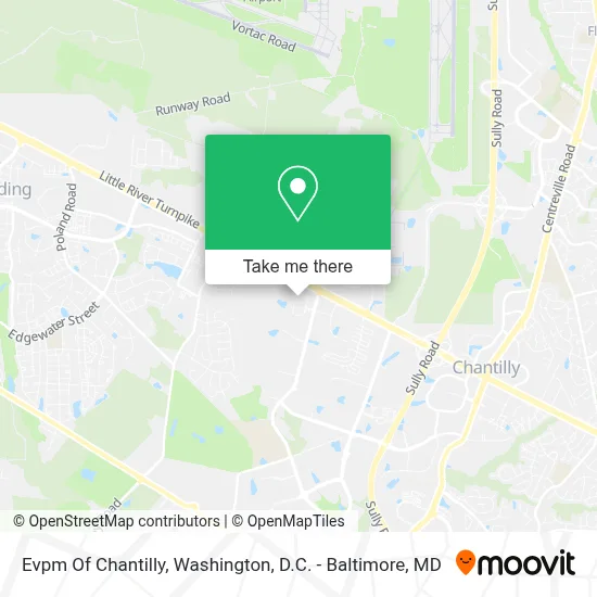 Evpm Of Chantilly map