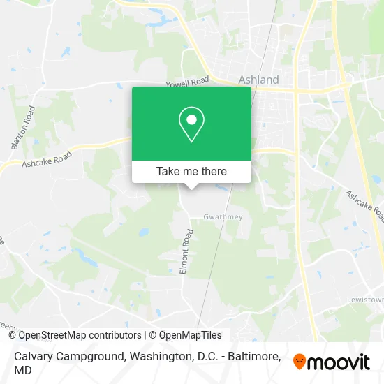 Calvary Campground map